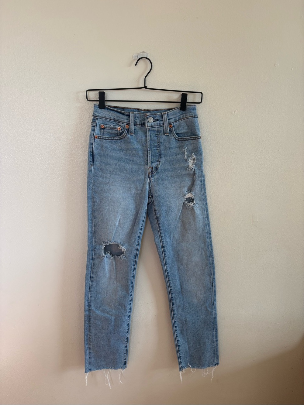 Levi's Light Blue Wedgie Straight Jeans